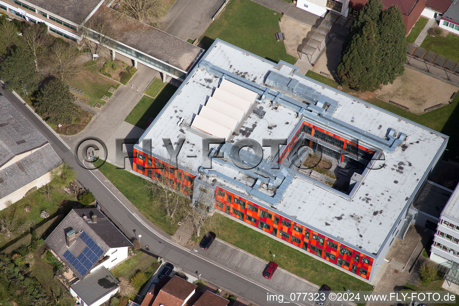 Aerial photograpy of Dieburg in the state Hesse, Germany