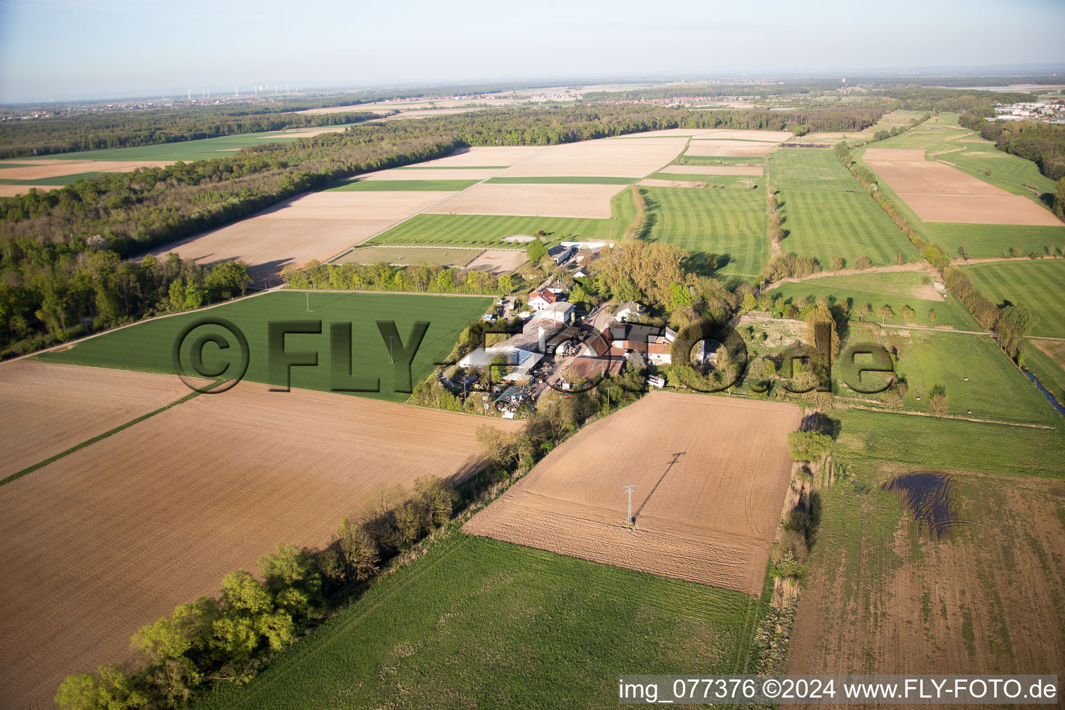 Oblique view of Winden in the state Rhineland-Palatinate, Germany