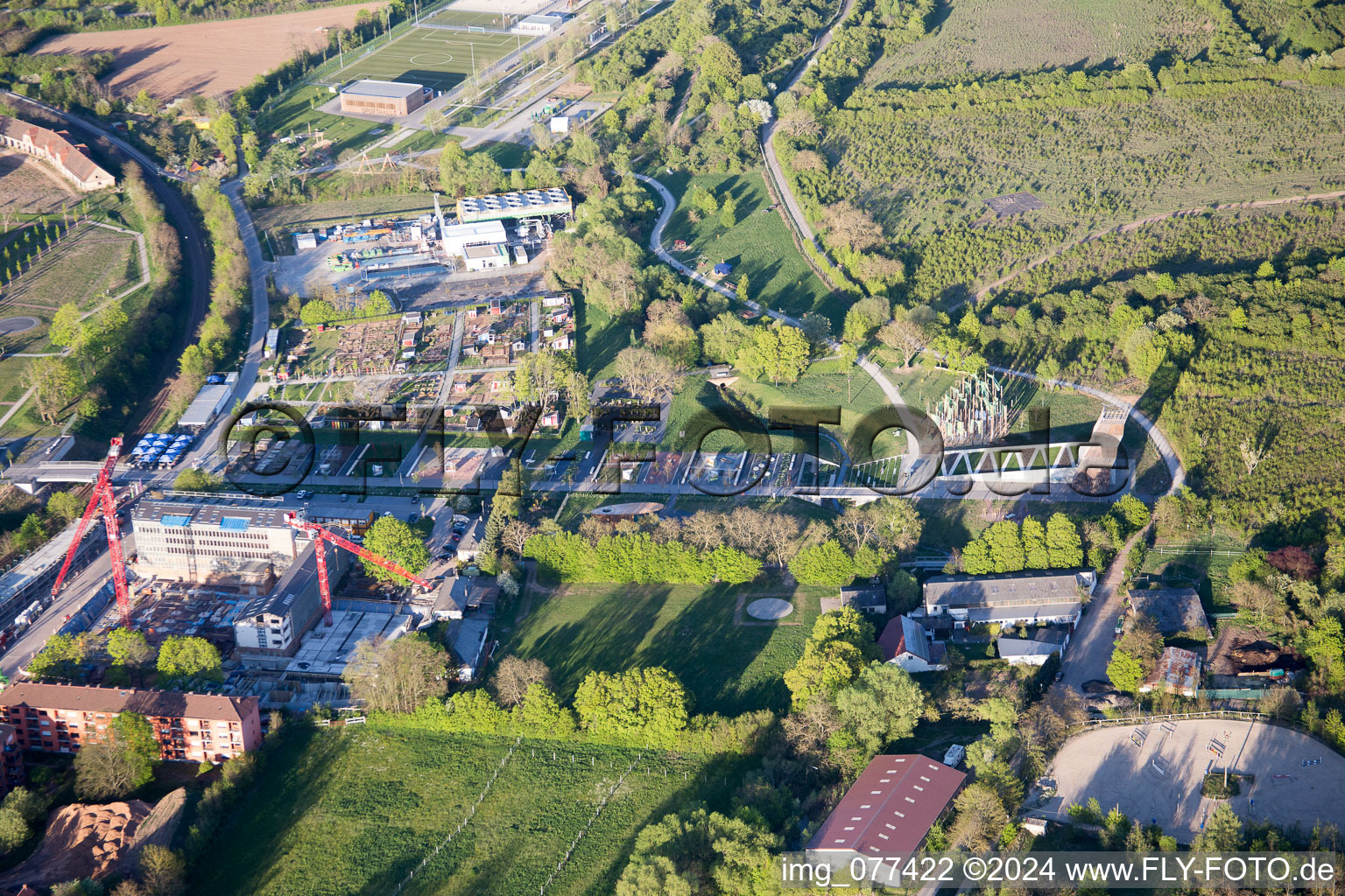 State Garden Show 2015 in Landau in der Pfalz in the state Rhineland-Palatinate, Germany out of the air