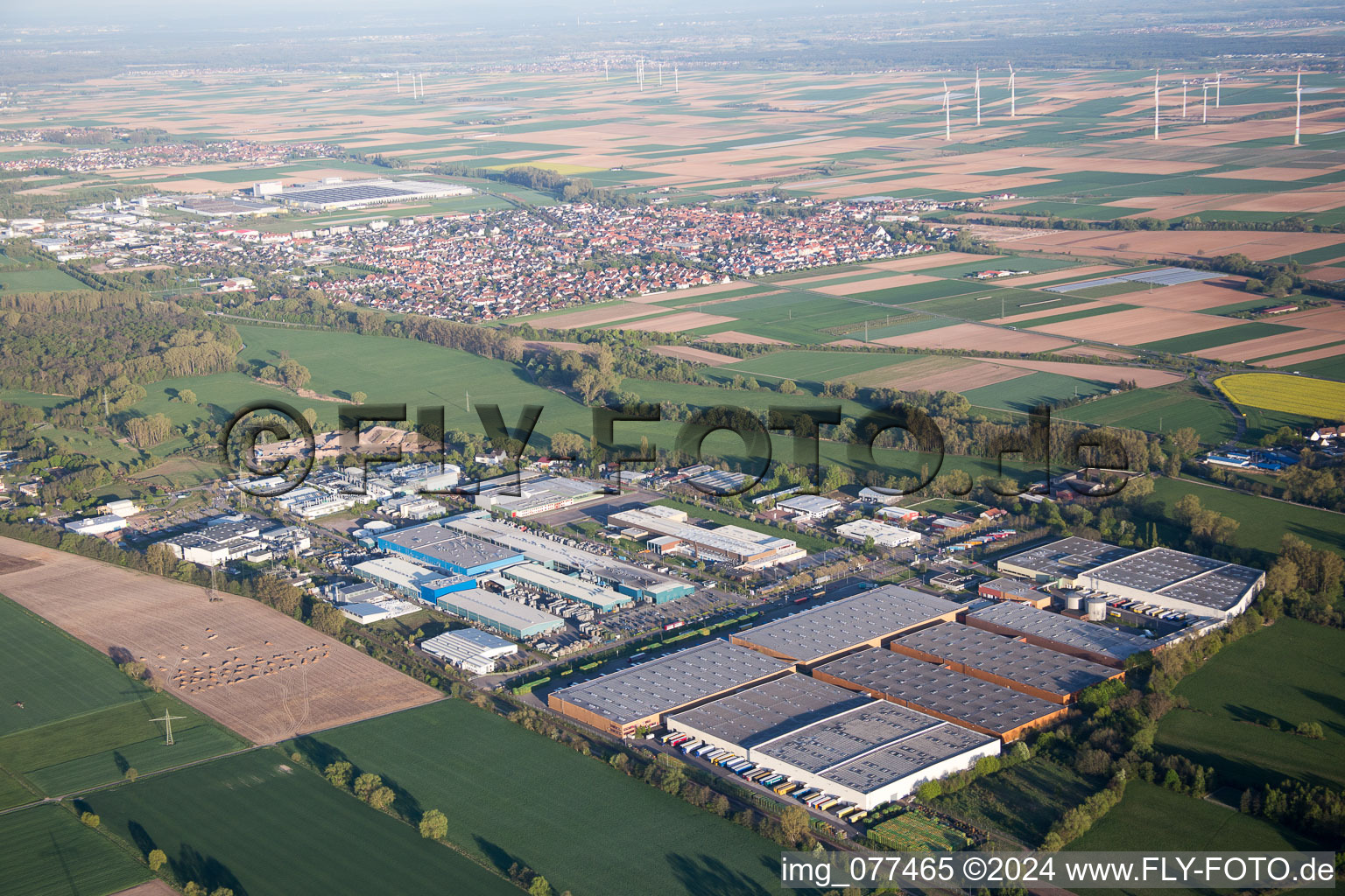 Landau-Ost industrial area in Landau in der Pfalz in the state Rhineland-Palatinate, Germany