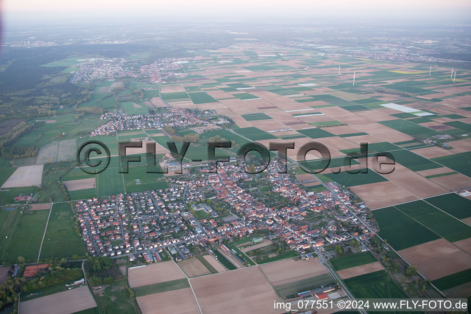 District Ottersheim in Ottersheim bei Landau in the state Rhineland-Palatinate, Germany