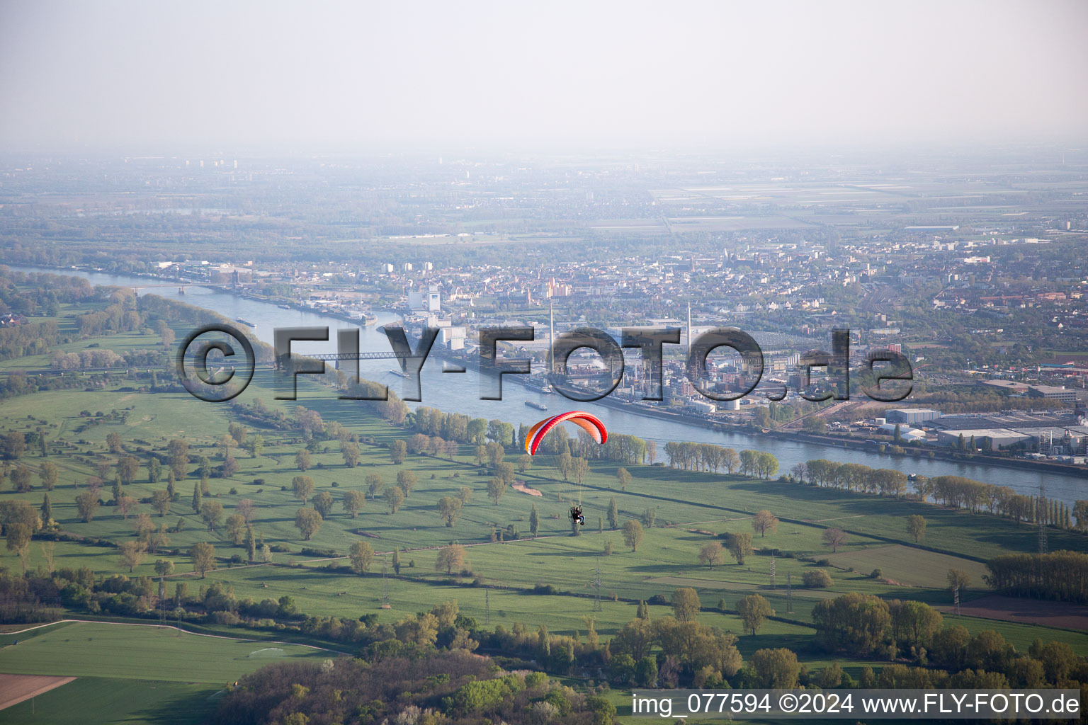 Oblique view of Worms in the state Rhineland-Palatinate, Germany