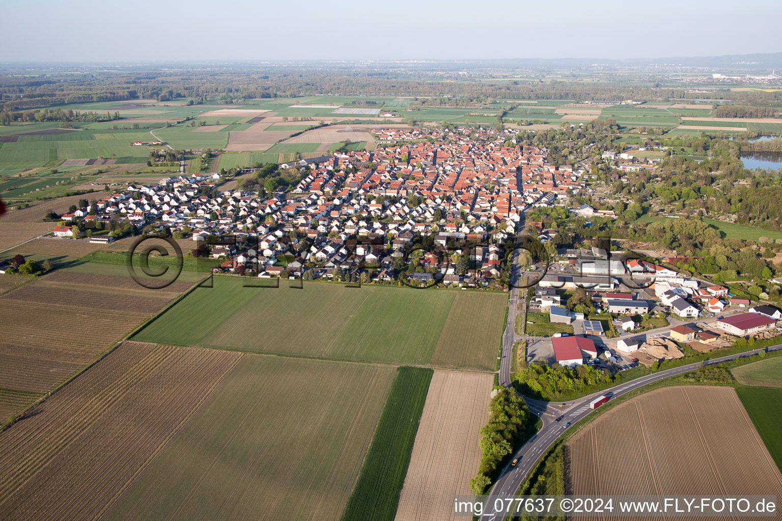 Gimbsheim in the state Rhineland-Palatinate, Germany