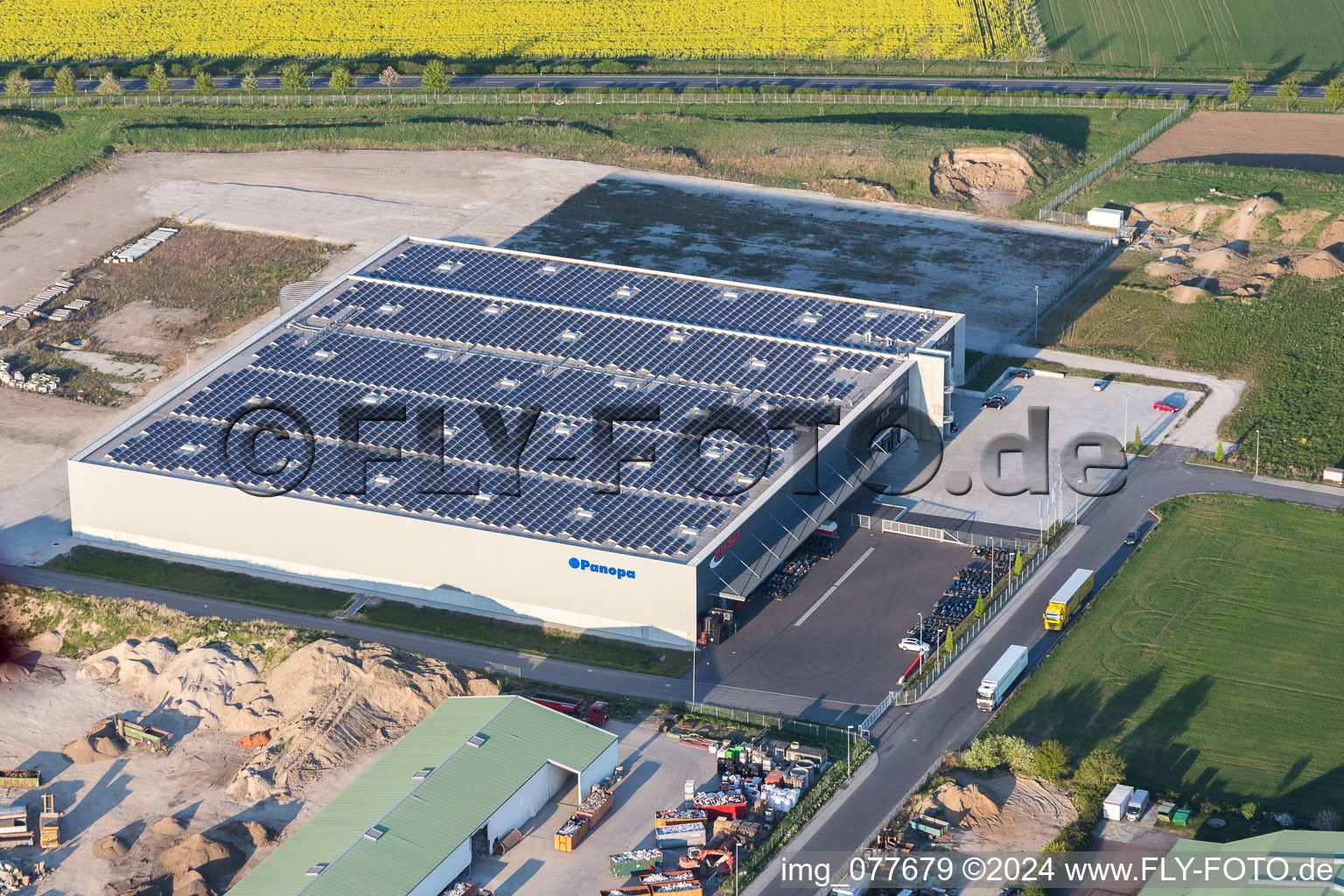 Warehouses and forwarding building of Imperial Industrial Logistics GmbH in Stockstadt am Rhein in the state Hesse, Germany