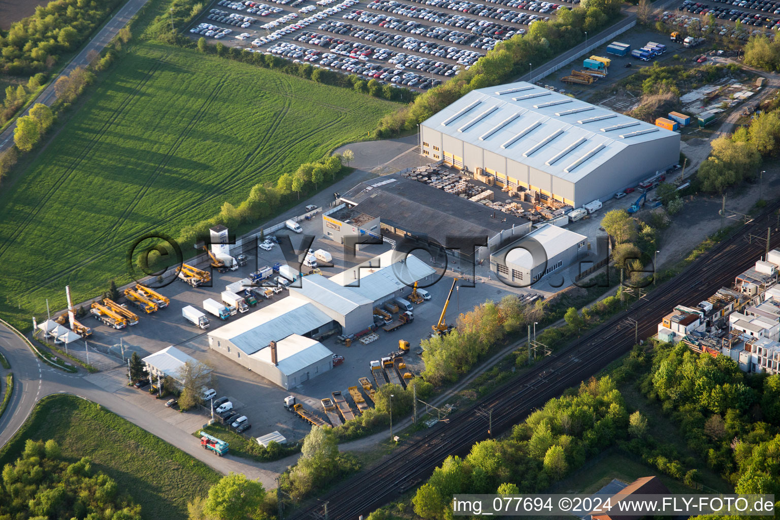 Goddelau Industrial Area in Riedstadt in the state Hesse, Germany