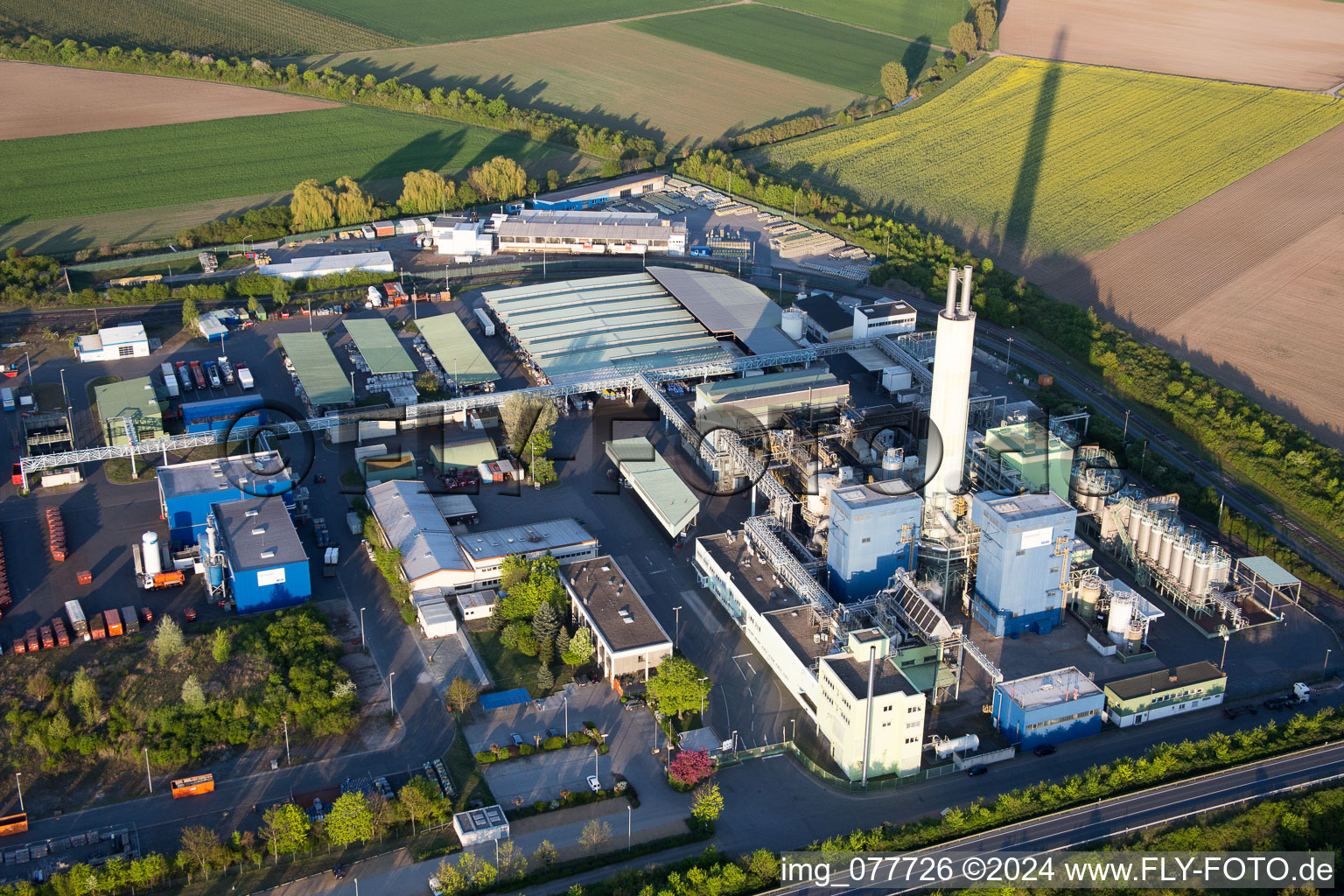 Industrial and commercial area NO HIM in Biebesheim am Rhein in the state Hesse, Germany