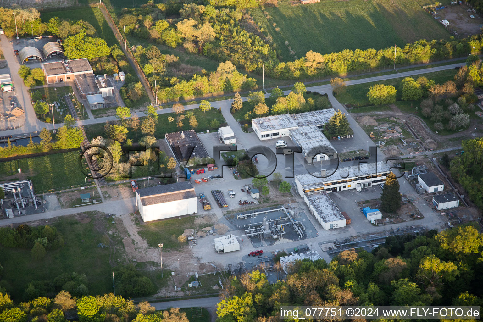 Aerial photograpy of OpenGridEurope in Alsbach-Hähnlein in the state Hesse, Germany