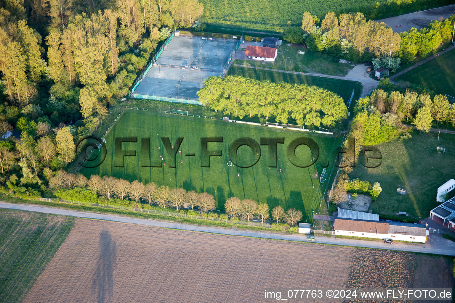 Alsbach-Hähnlein in the state Hesse, Germany seen from above