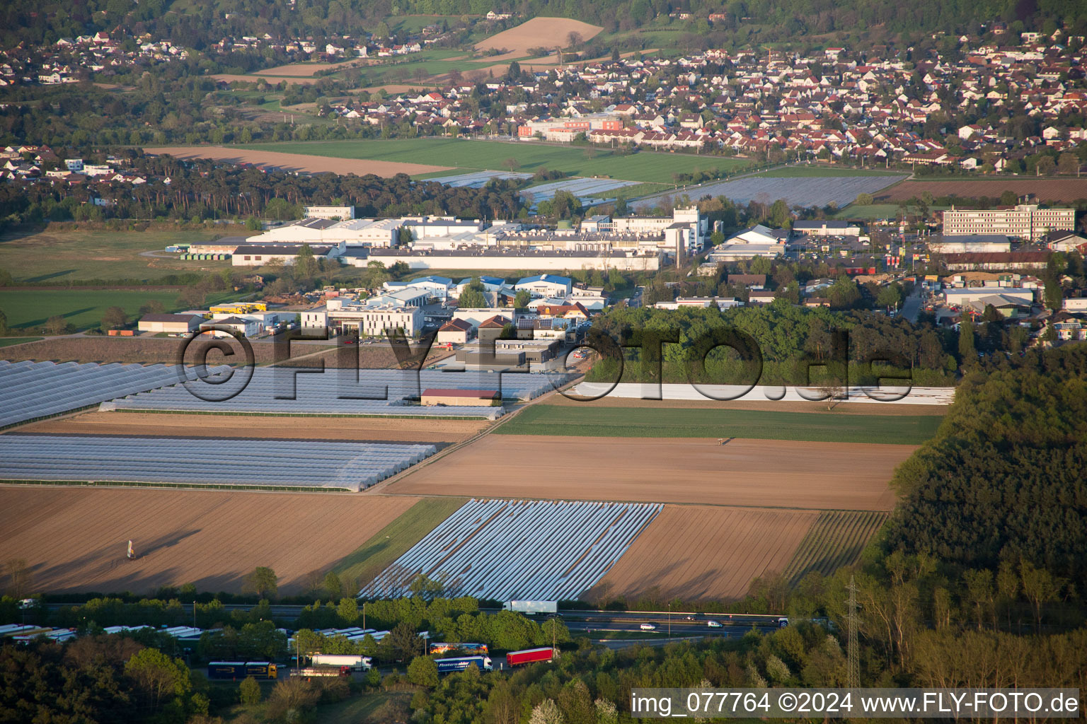 Sandwiesenstrasse industrial area in Alsbach-Hähnlein in the state Hesse, Germany