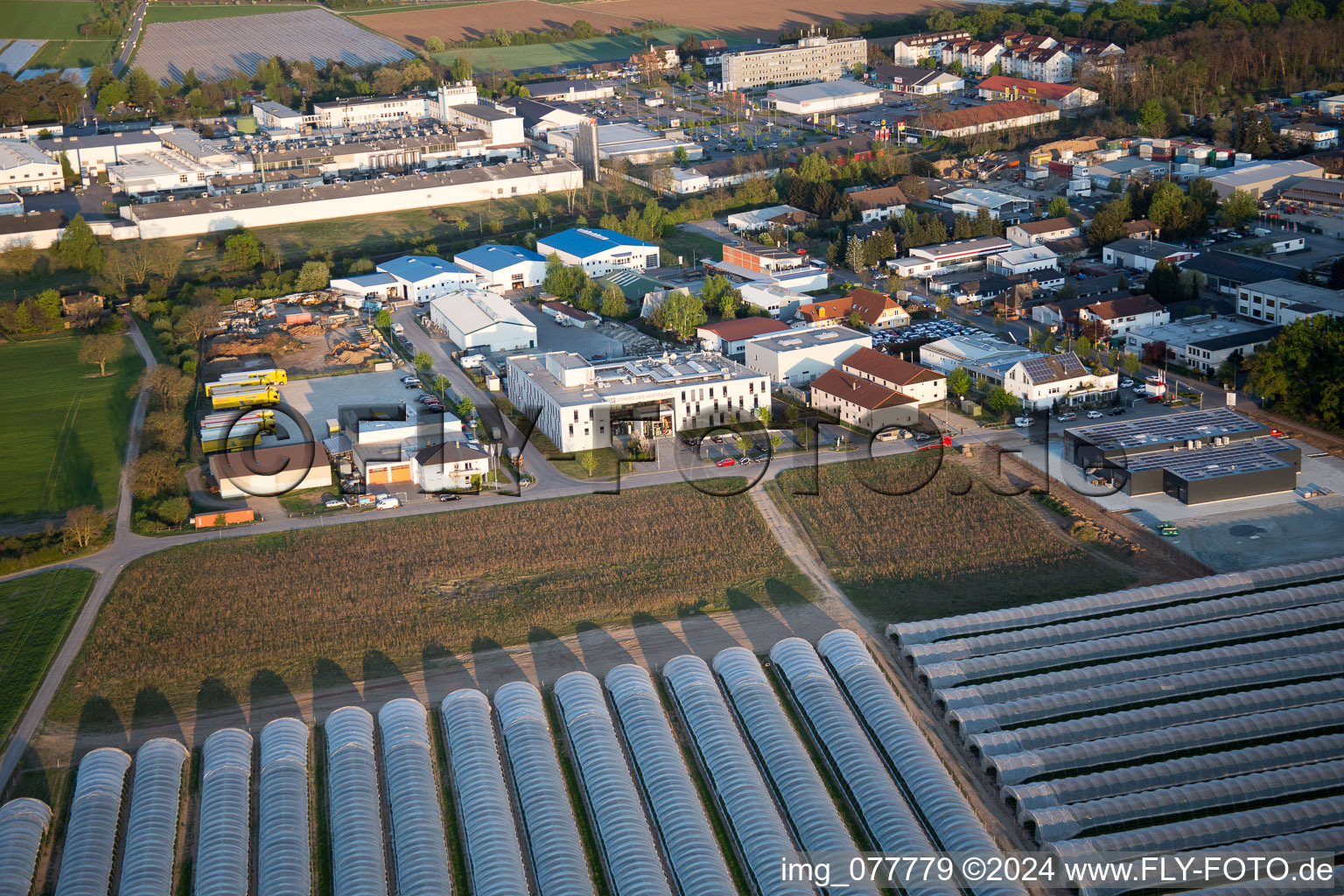 Aerial photograpy of Alsbach-Hähnlein in the state Hesse, Germany