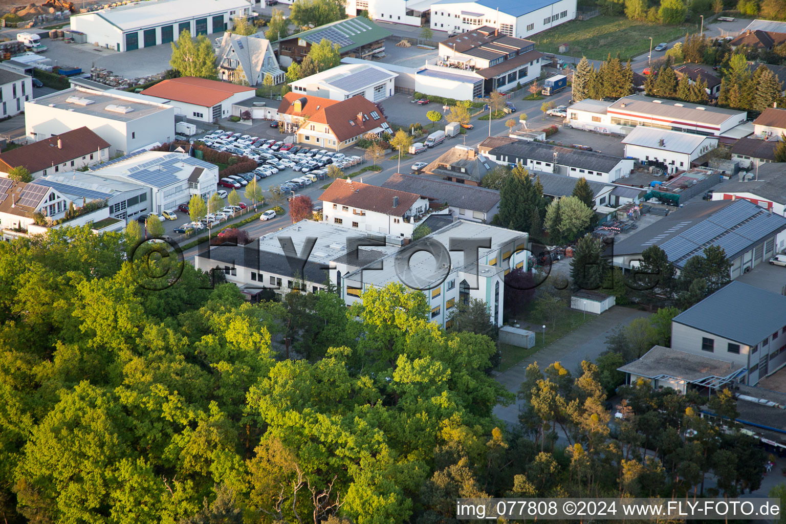 Alsbach-Hähnlein in the state Hesse, Germany from the drone perspective