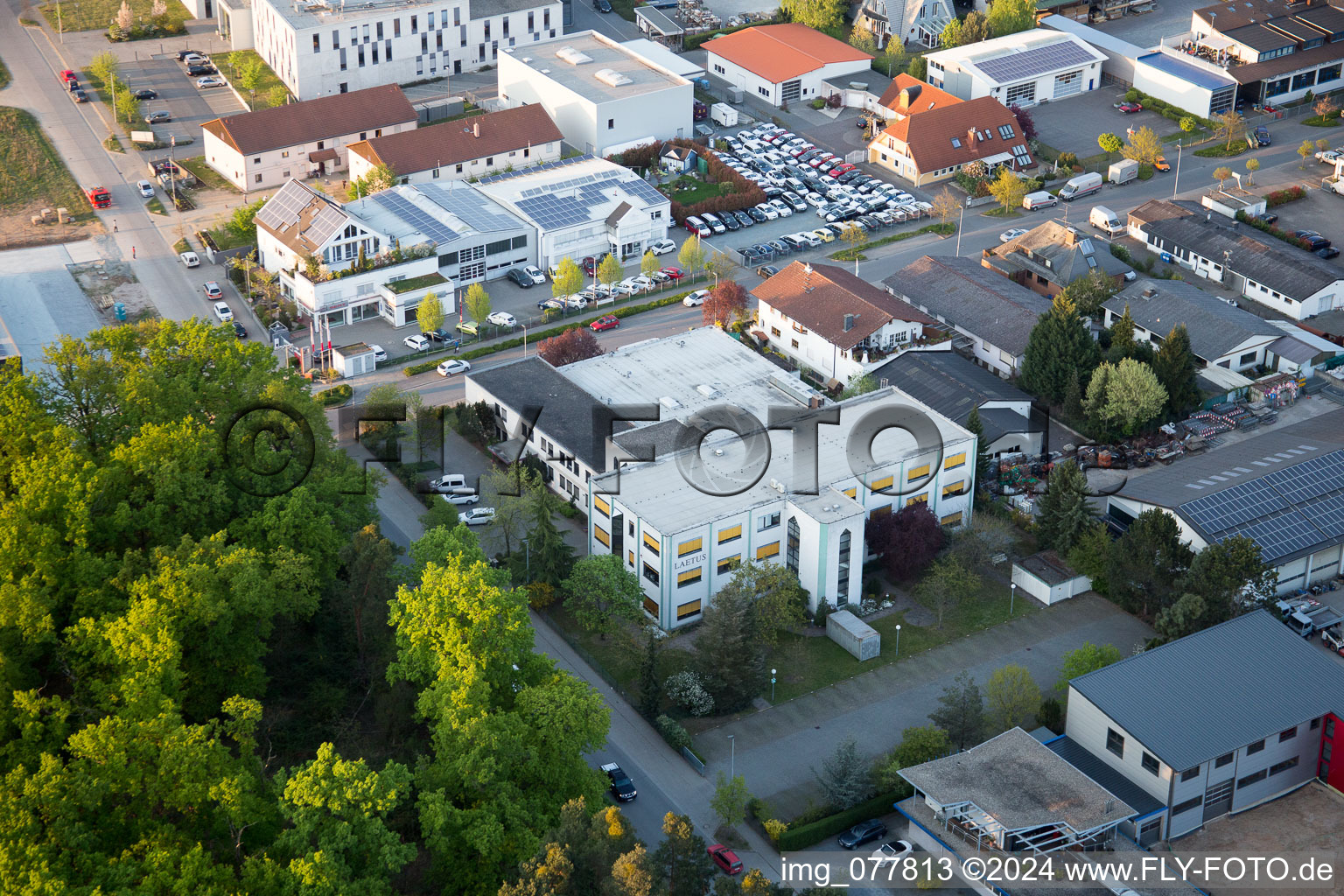 Aerial photograpy of Alsbach-Hähnlein in the state Hesse, Germany