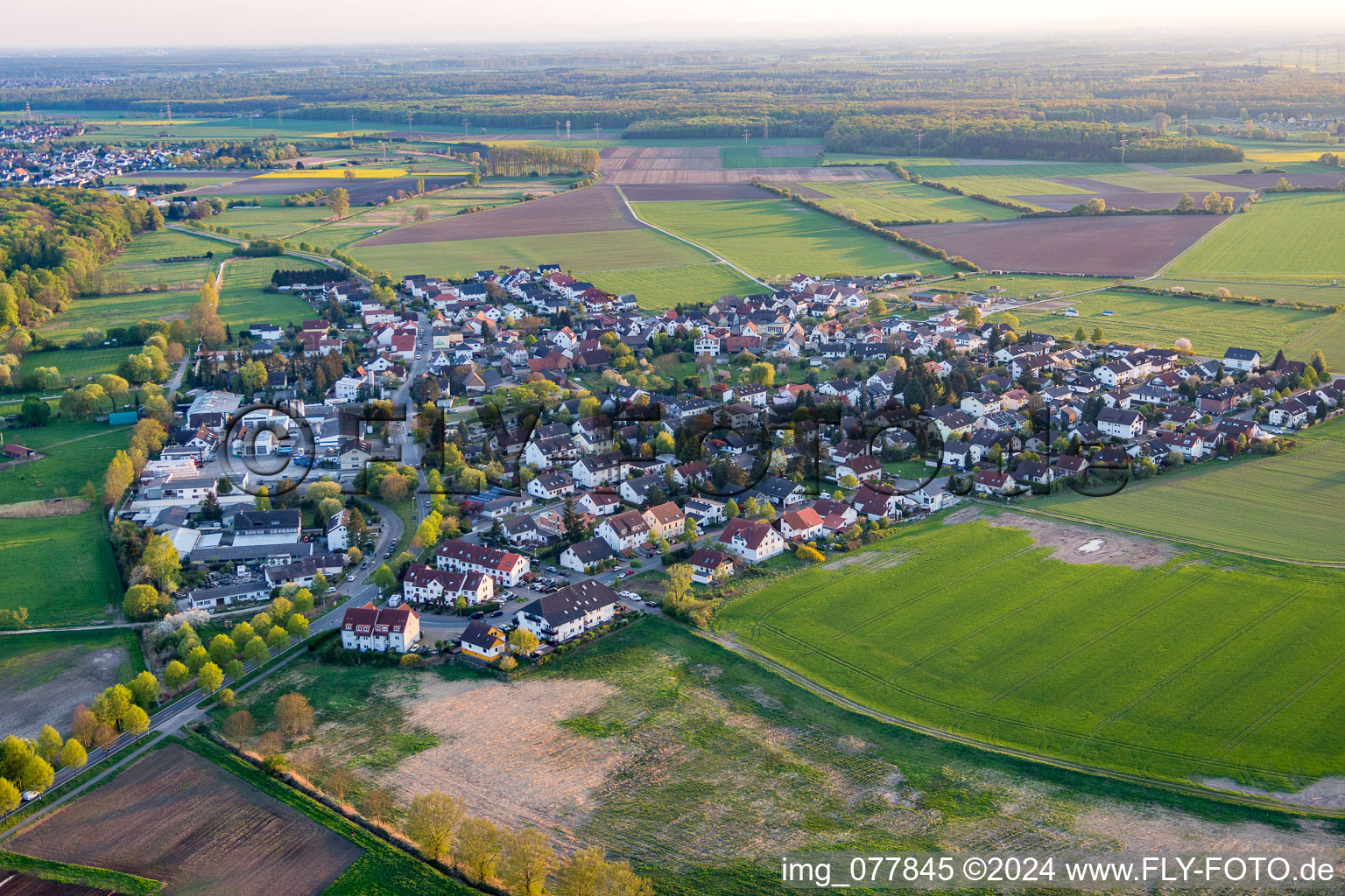 District Rodau in Zwingenberg in the state Hesse, Germany