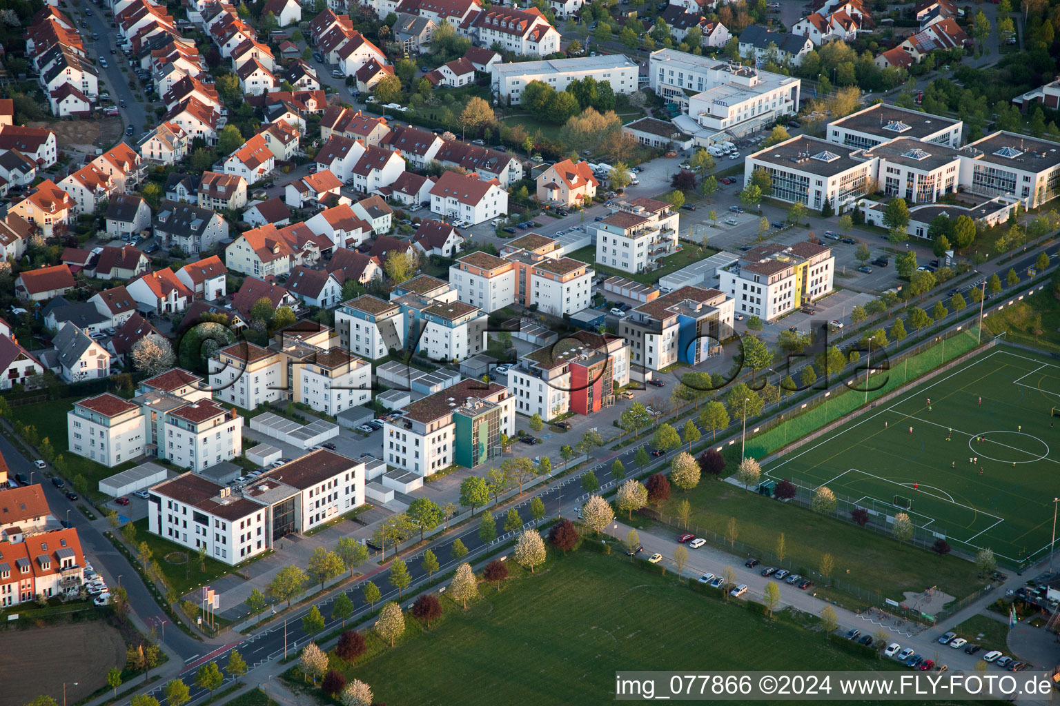 Outskirts residential in the district Auerbach in Bensheim in the state Hesse