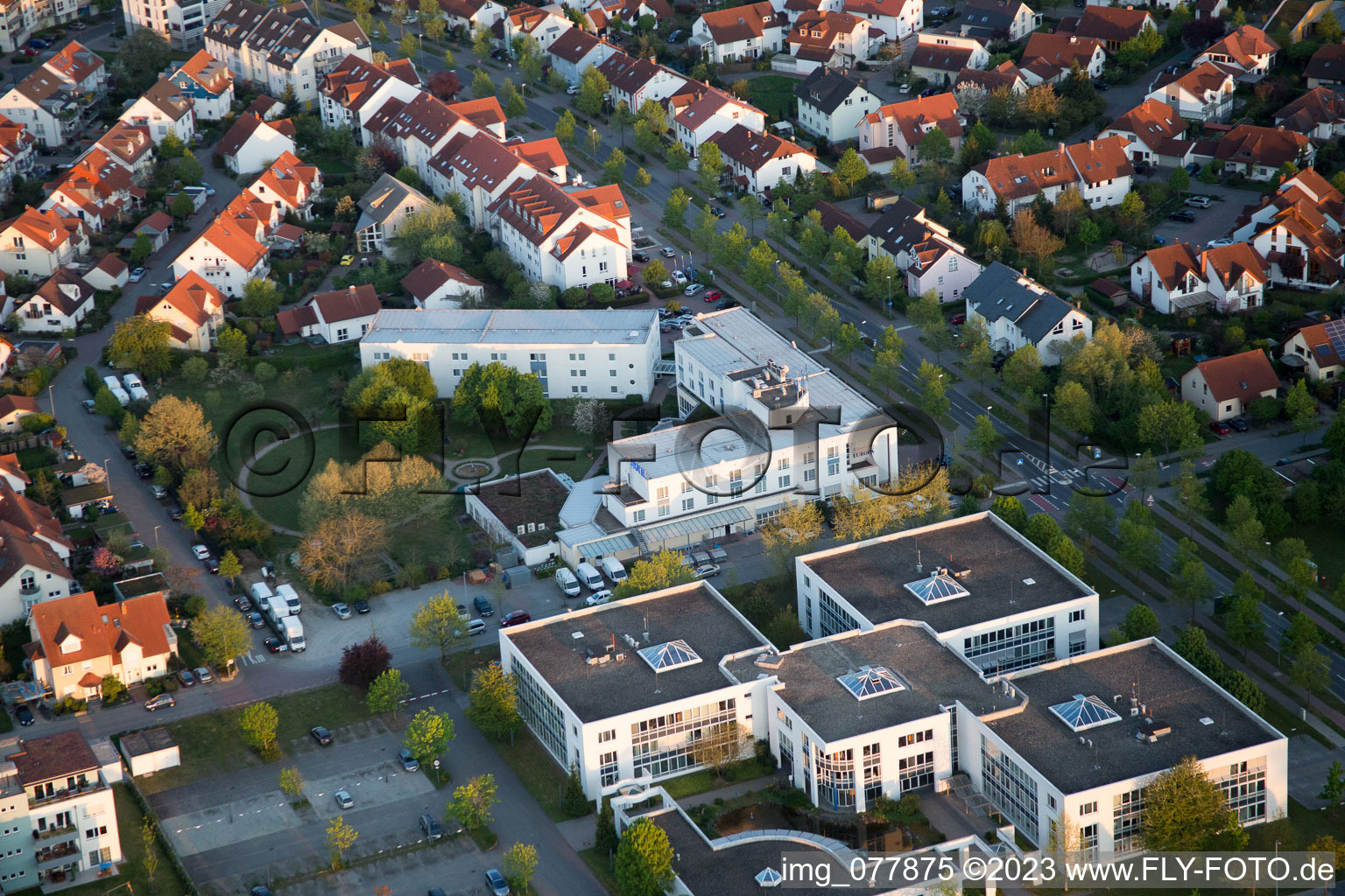 Drone image of Bensheim in the state Hesse, Germany