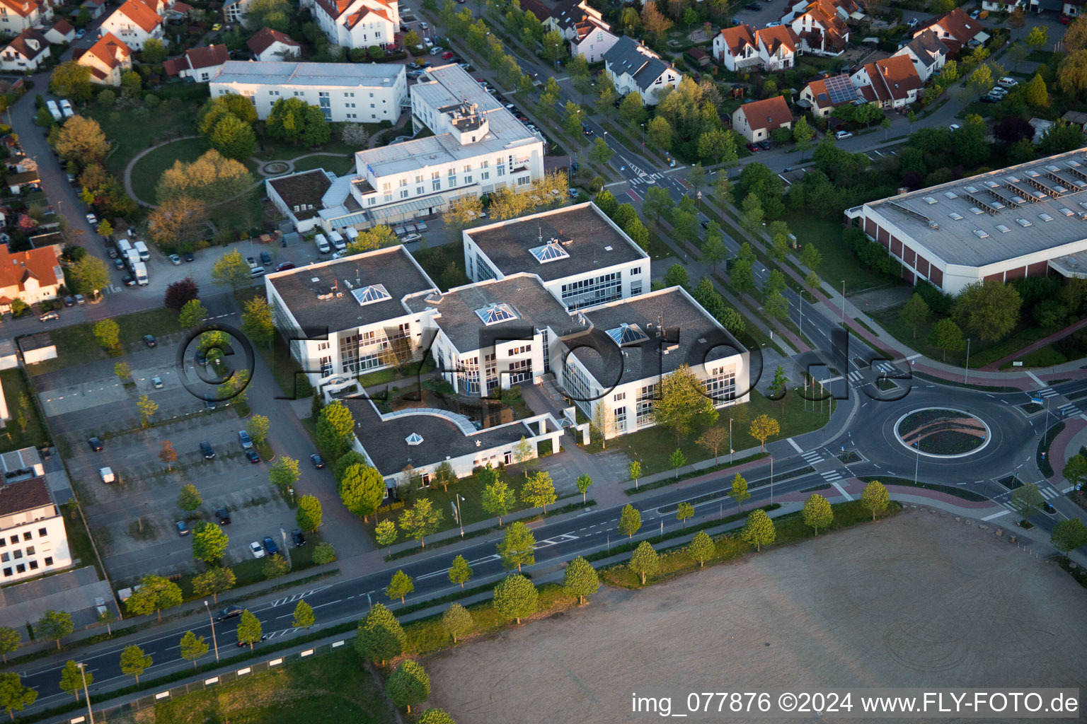 Bensheim in the state Hesse, Germany from the drone perspective