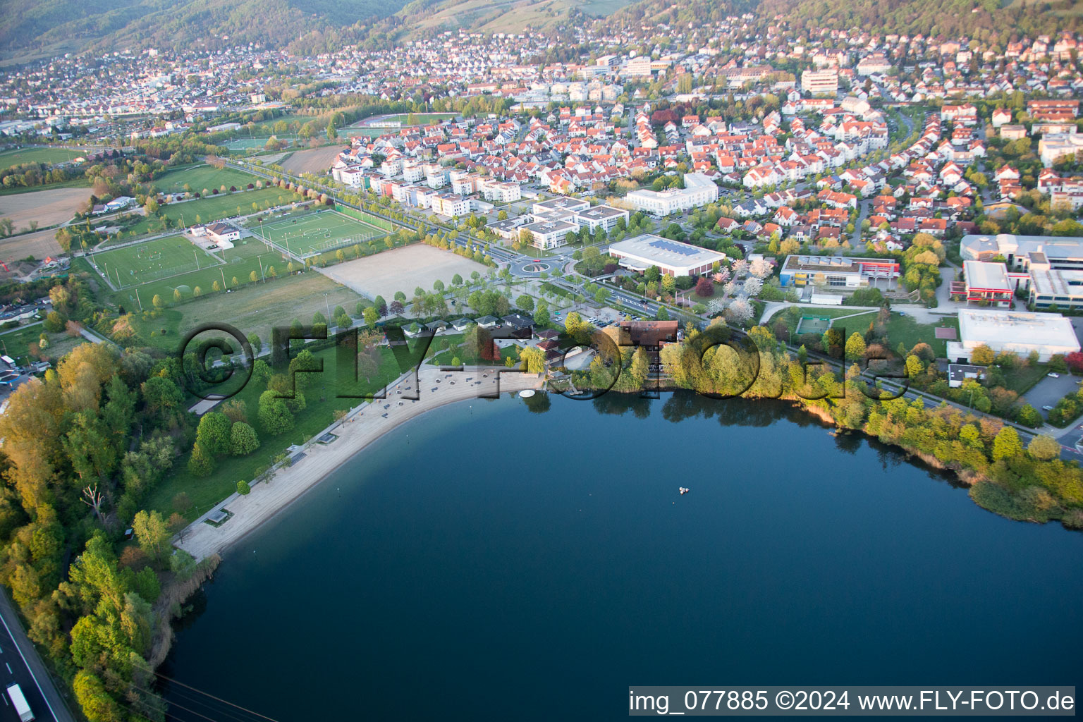 Bensheim in the state Hesse, Germany from above