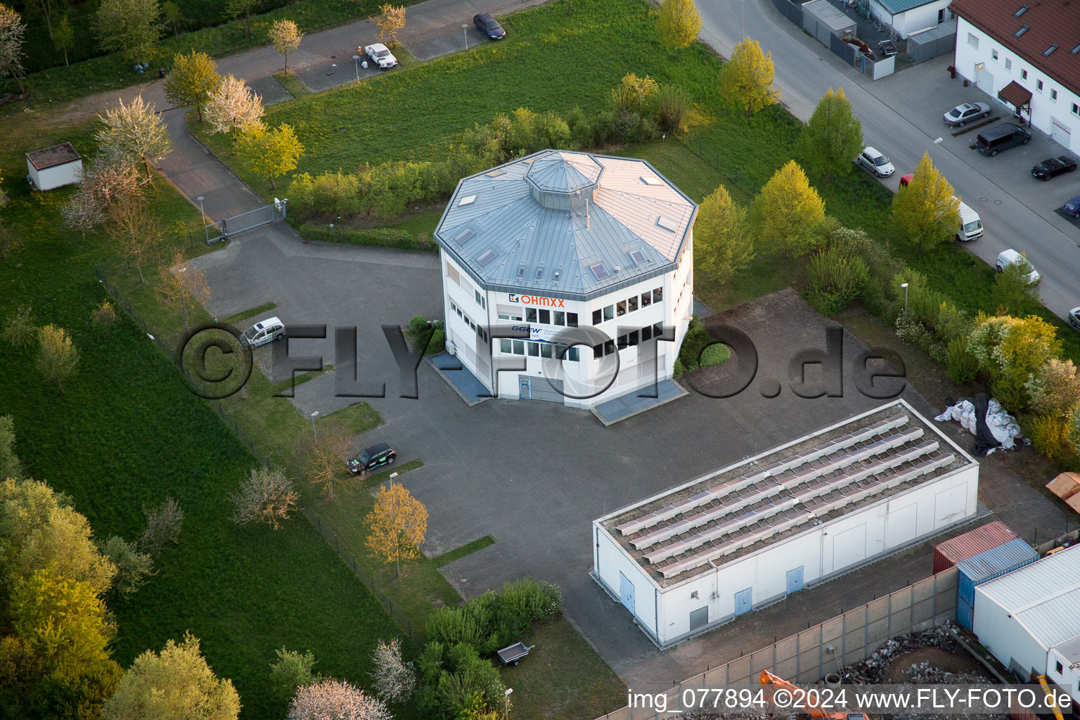 Industrial estate and company settlement Weidering in Bensheim in the state Hesse