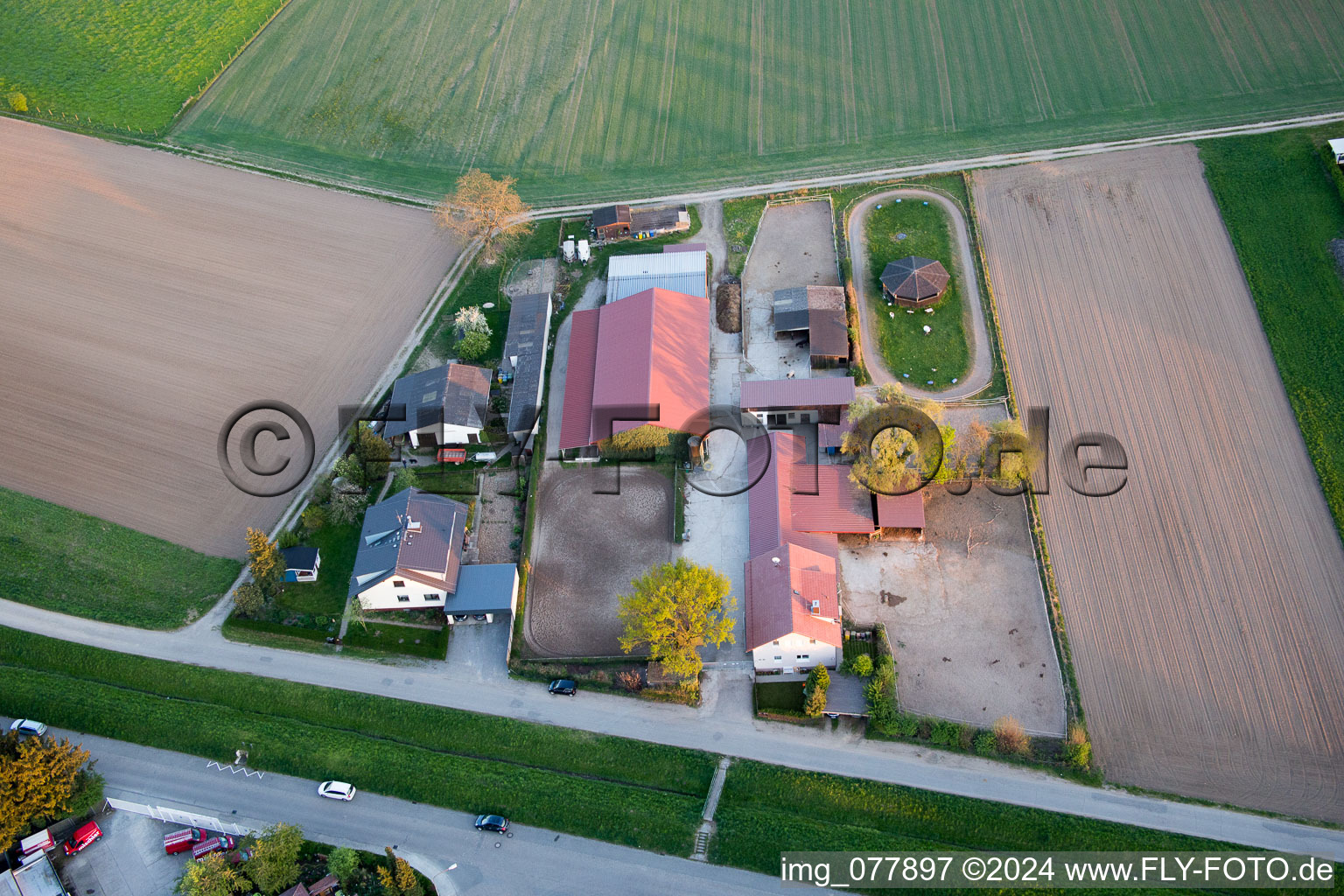 Bensheim in the state Hesse, Germany from the drone perspective