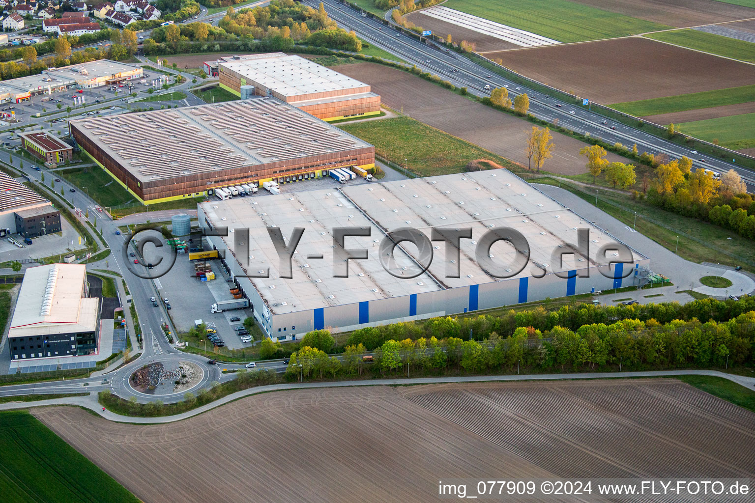 Warehouses and forwarding building of Bonano GmbH in Lorsch in the state Hesse, Germany