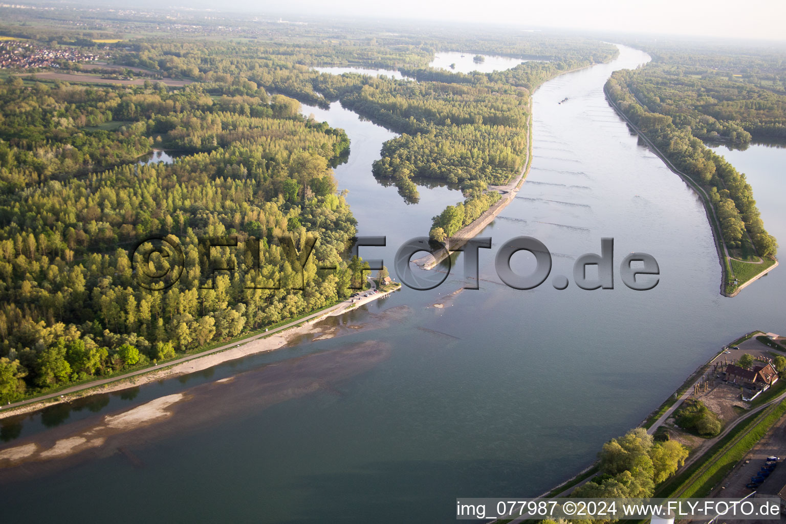 Illinger Altrhein in Au am Rhein in the state Baden-Wuerttemberg, Germany