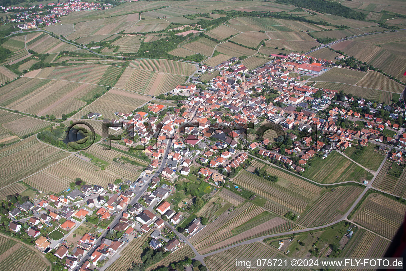 Kallstadt in the state Rhineland-Palatinate, Germany