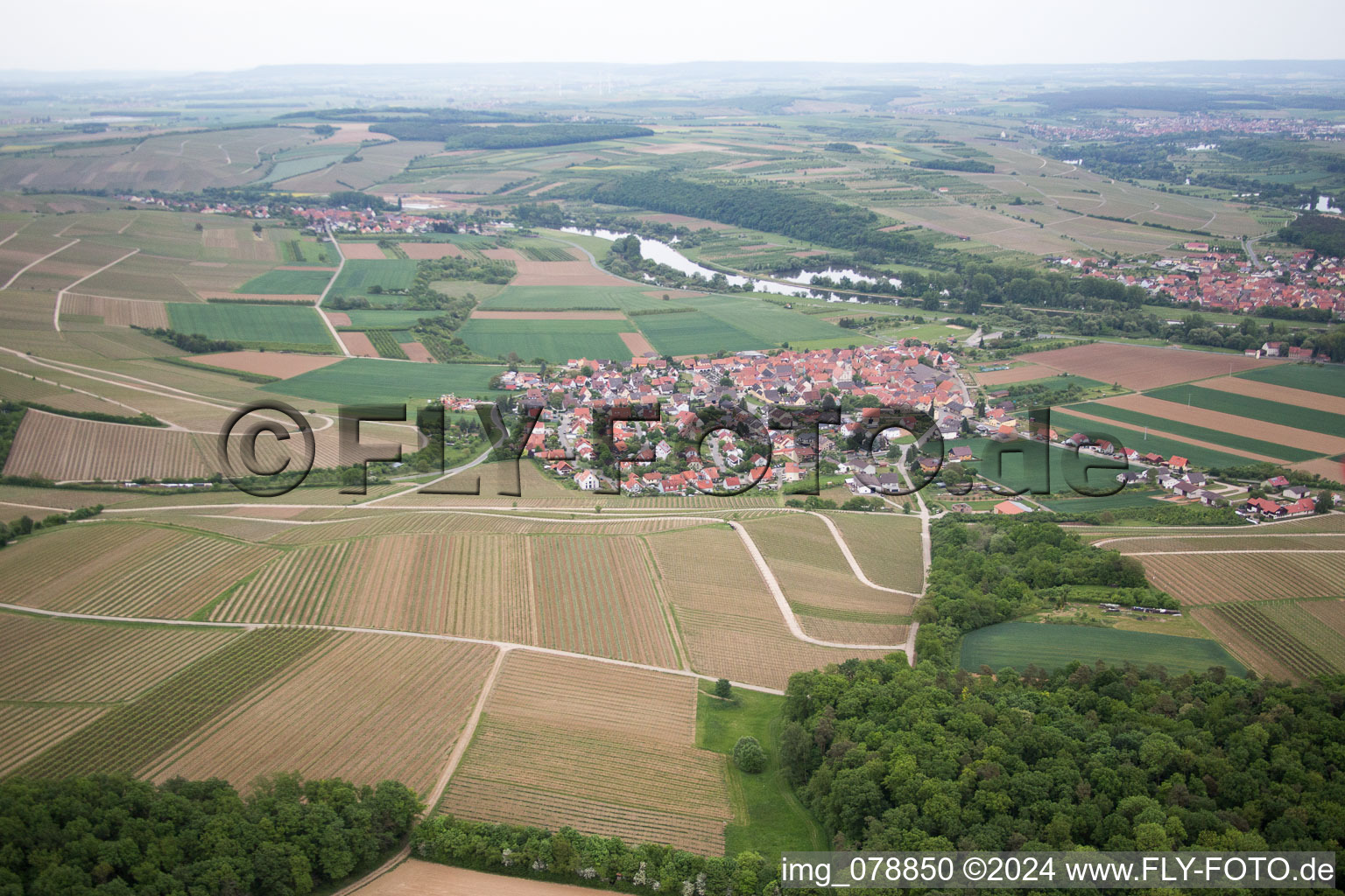 District Untereisenheim in Eisenheim in the state Bavaria, Germany