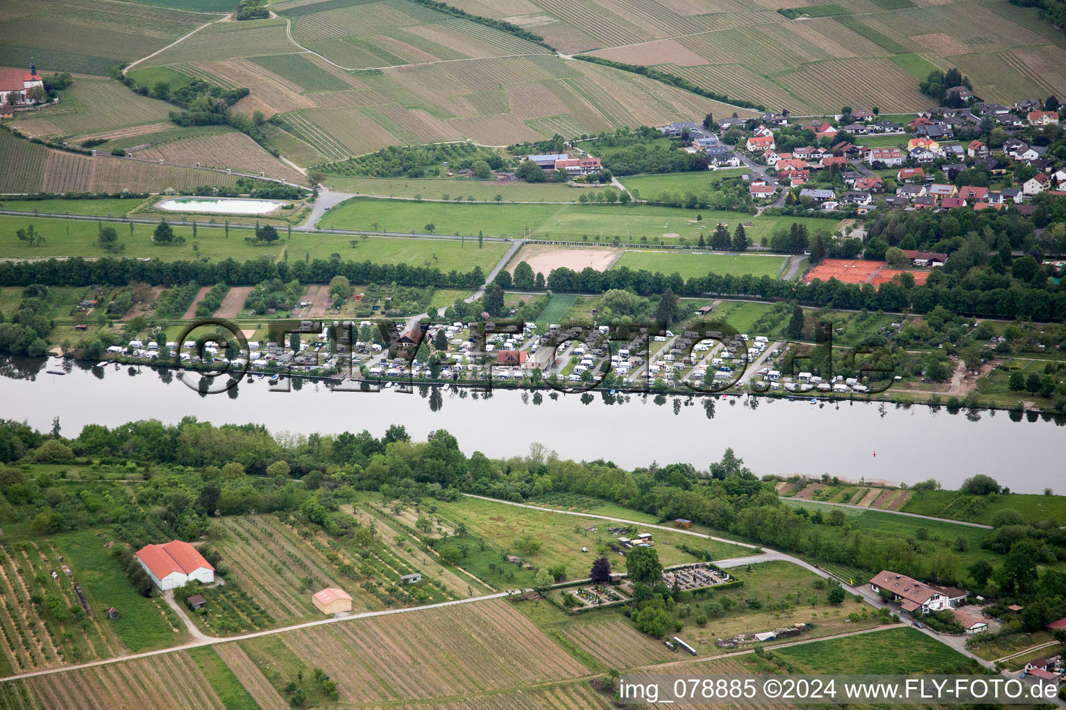 Volkach in the state Bavaria, Germany