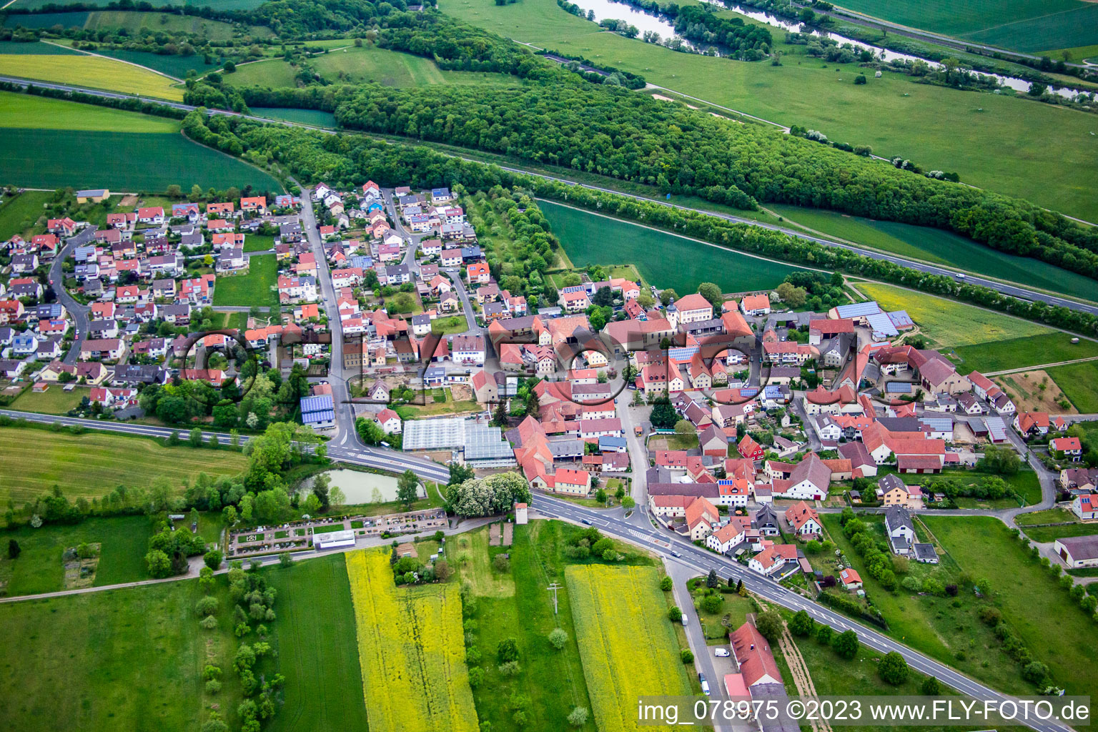 District Weyer in Gochsheim in the state Bavaria, Germany