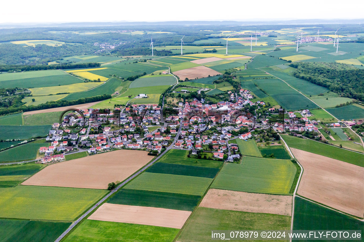 District Forst in Schonungen in the state Bavaria, Germany