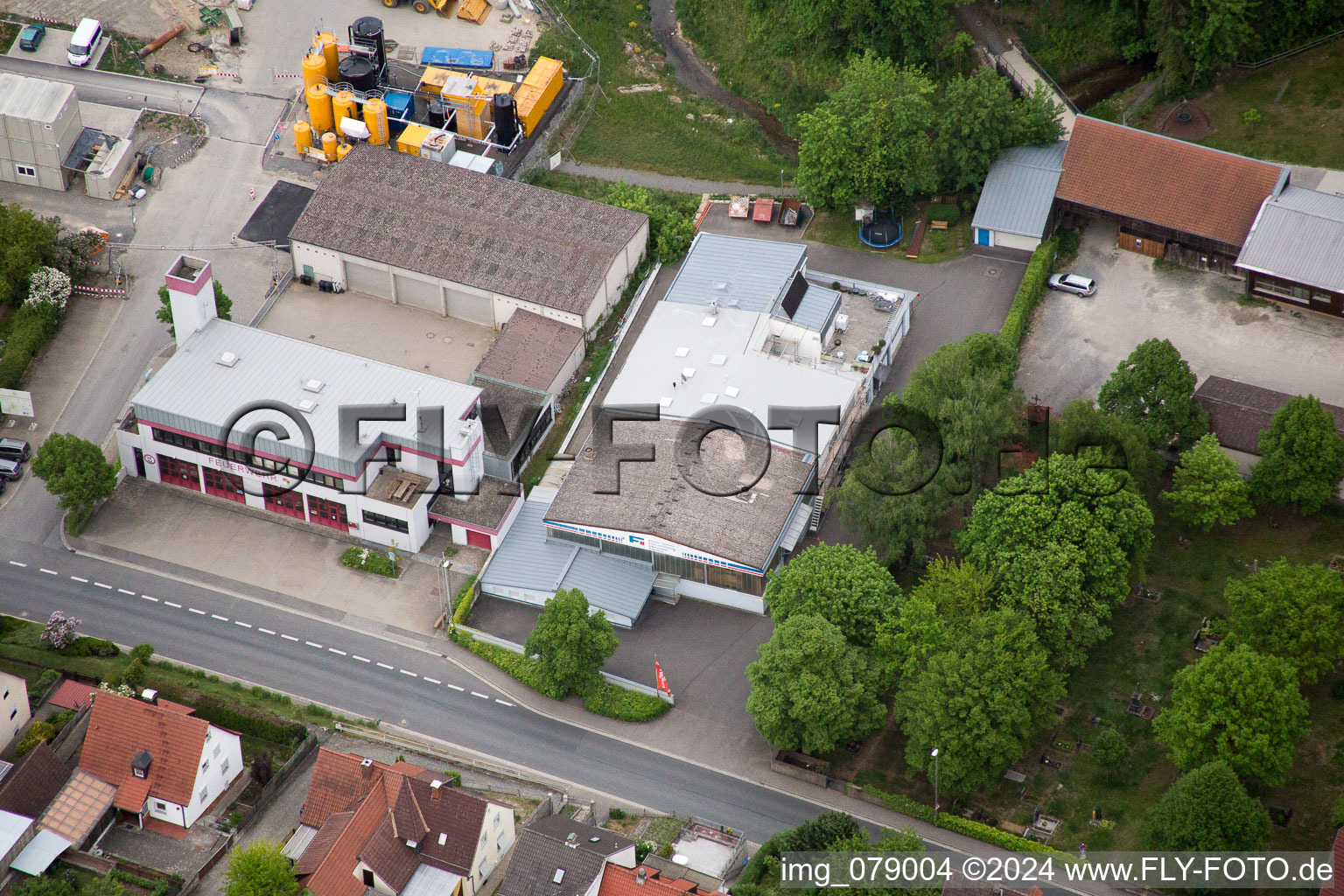 Aerial photograpy of Fuchs Metallbau GmbH Hofheimer Straße in Schonungen in the state Bavaria, Germany