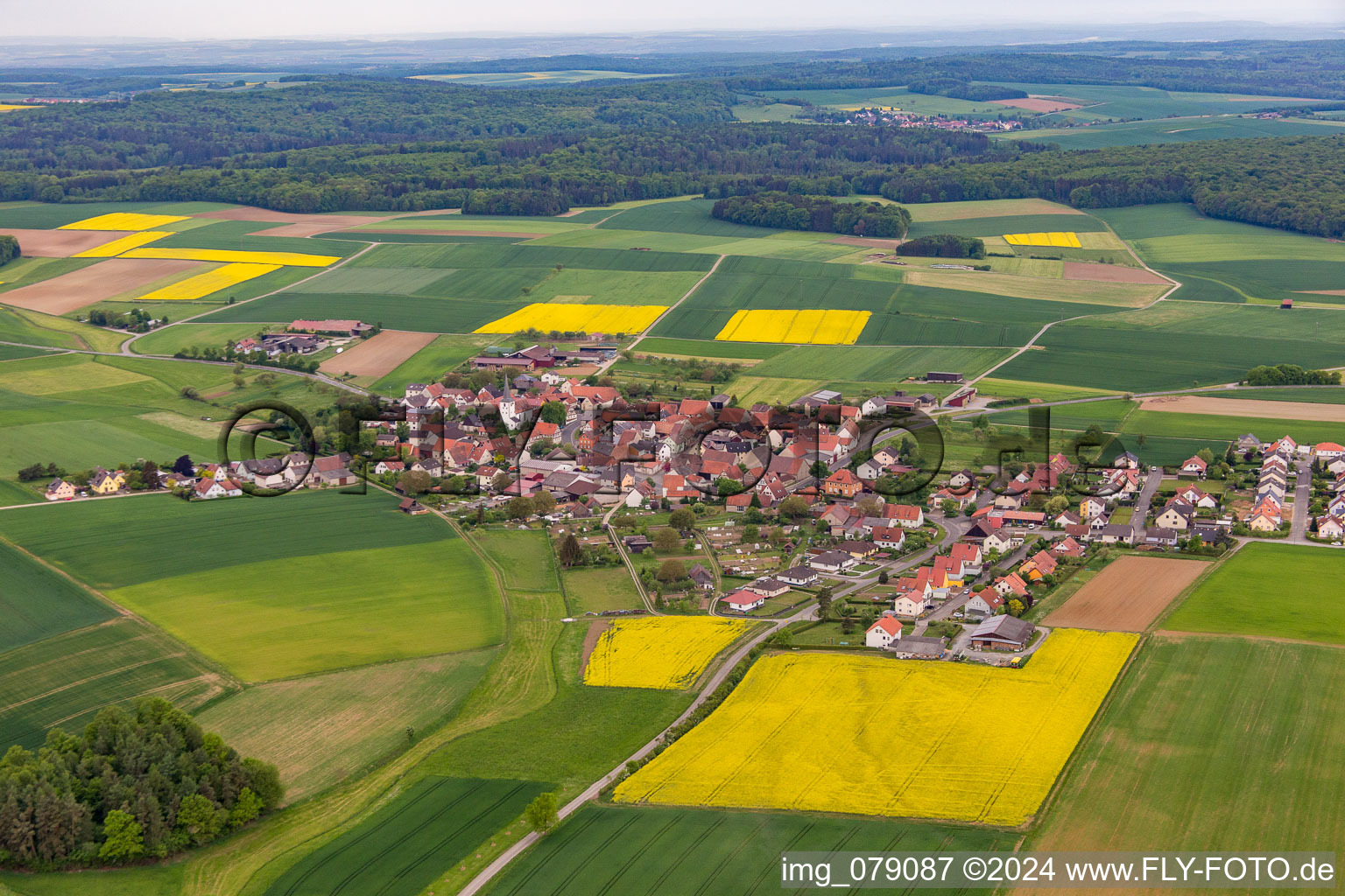 District Ebertshausen in Üchtelhausen in the state Bavaria, Germany