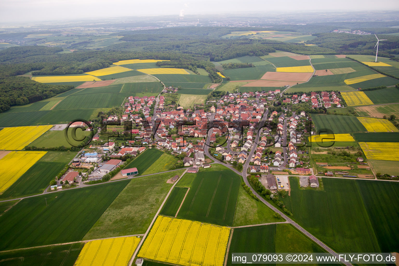 District Hesselbach in Üchtelhausen in the state Bavaria, Germany