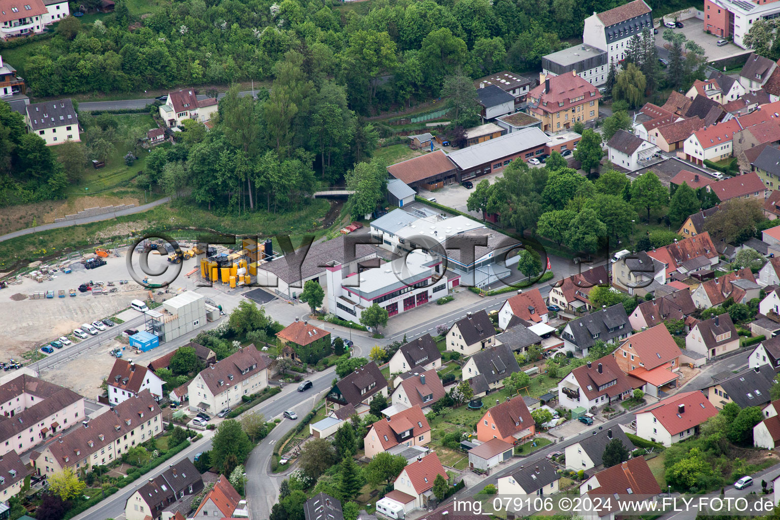 Schonungen in the state Bavaria, Germany out of the air