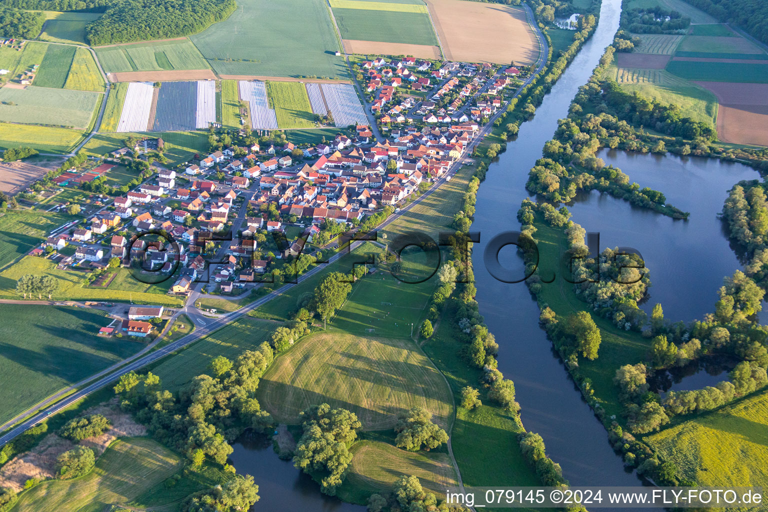 District Hirschfeld in Röthlein in the state Bavaria, Germany