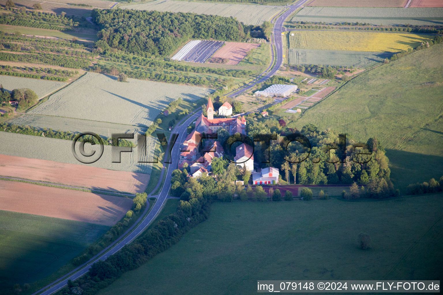 Complex of buildings of the former monastery in Antonia-Werr-Centre in Kloster St. Ludwig in the state Bavaria, Germany