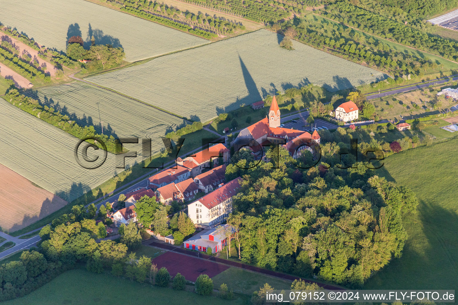 Complex of buildings of the former monastery in Antonia-Werr-Centre in Kloster St. Ludwig in the state Bavaria, Germany