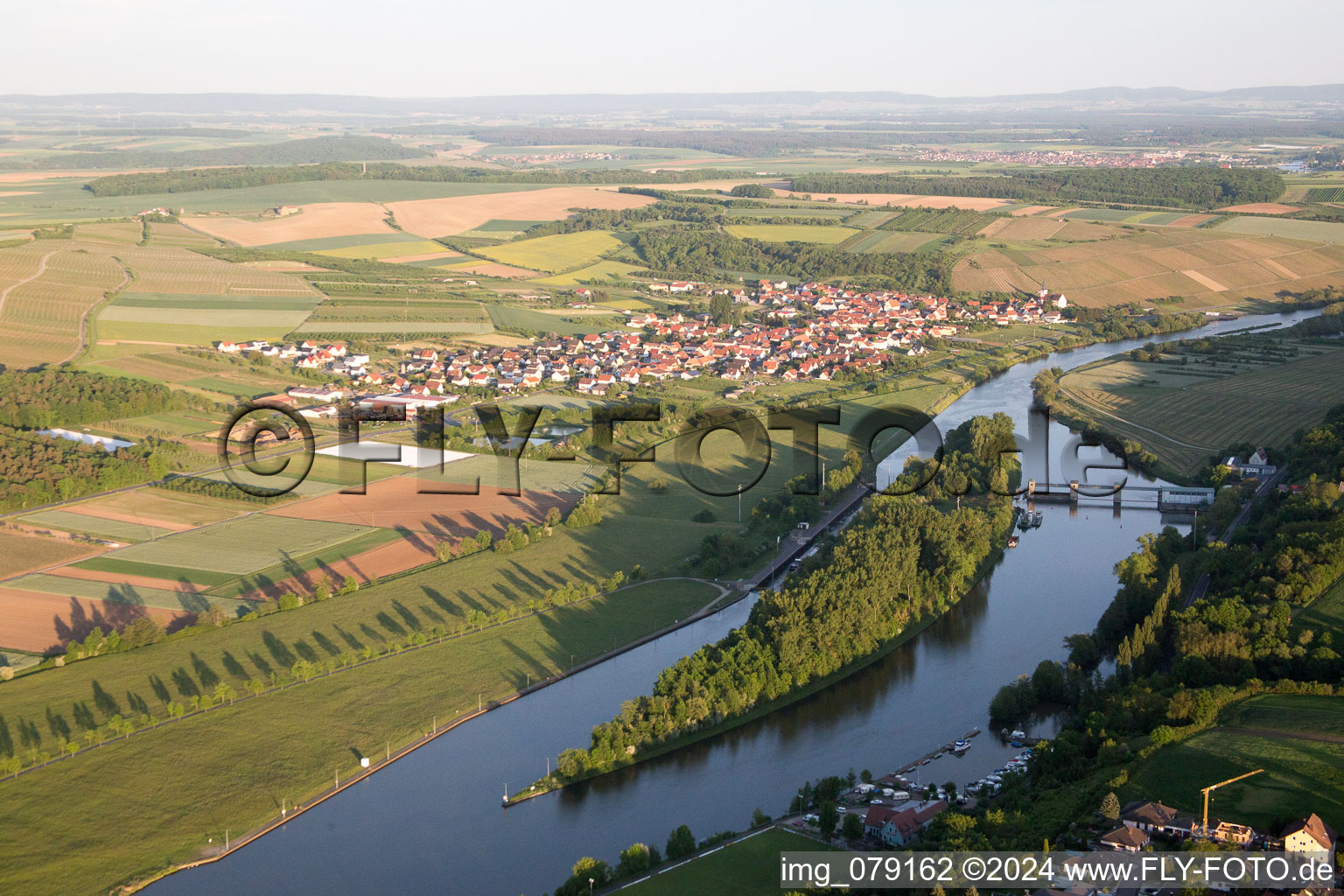 Power plant Wipfeld in the Main in Wipfeld in the state Bavaria, Germany