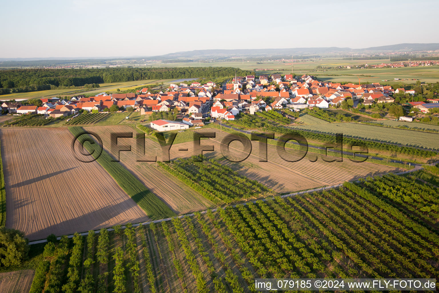 District Lindach in Kolitzheim in the state Bavaria, Germany