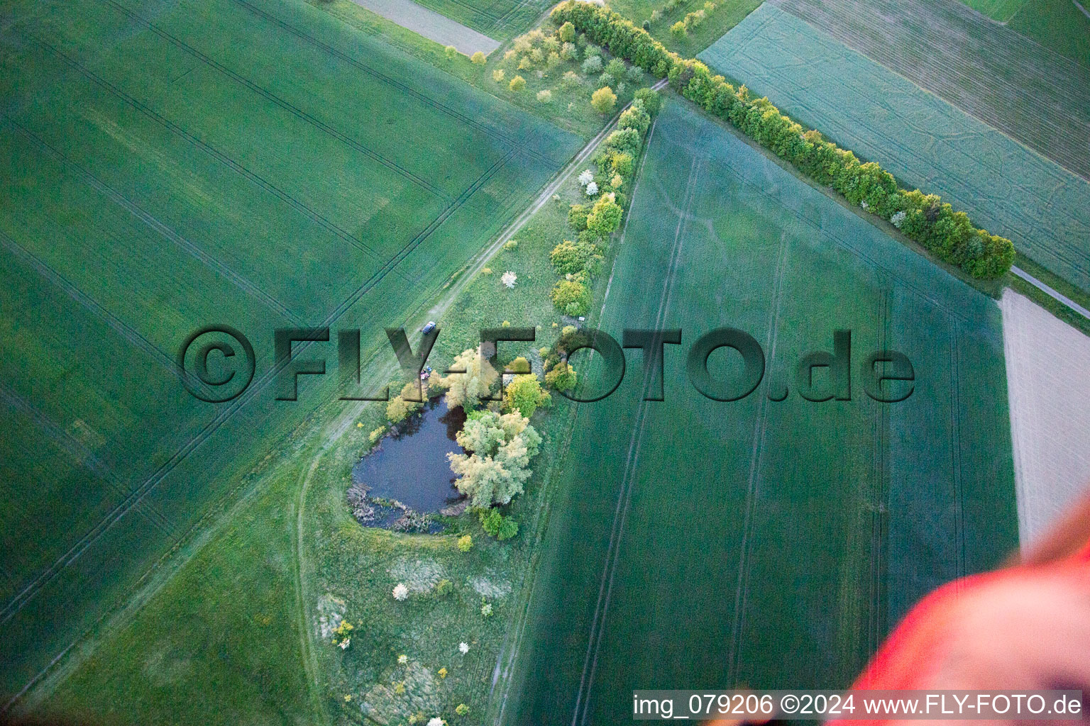 Schwebheim in the state Bavaria, Germany out of the air