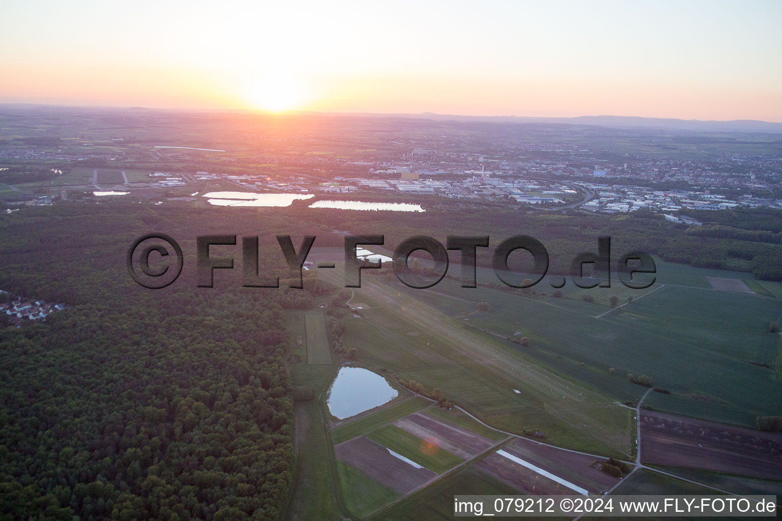 EDFS at Sunset in Schweinfurt in the state Bavaria, Germany