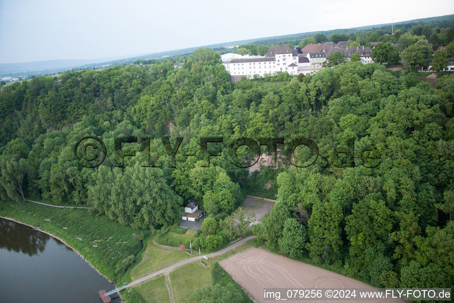 Aerial photograpy of Fürstenberg in the state Lower Saxony, Germany