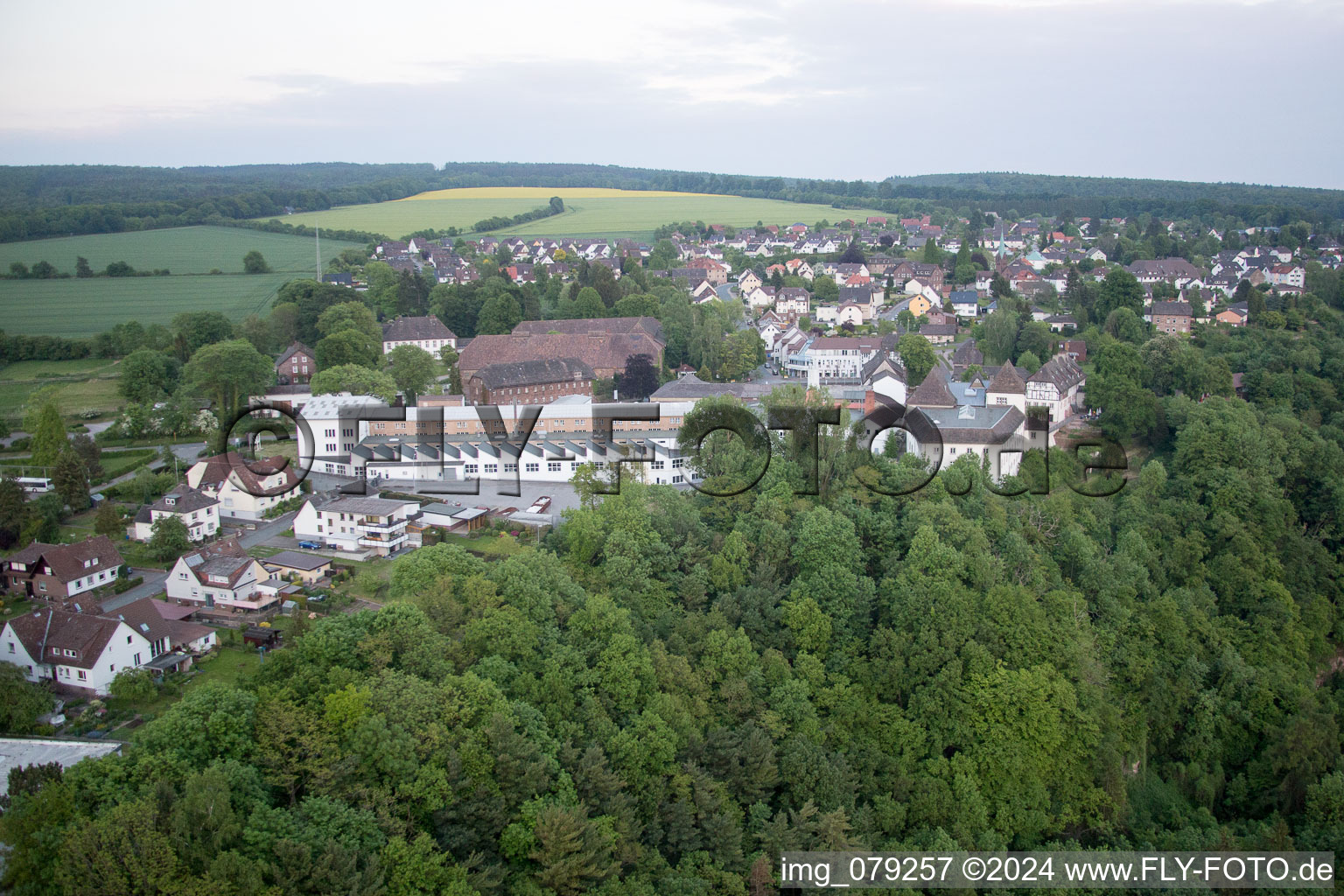 Oblique view of Fürstenberg in the state Lower Saxony, Germany