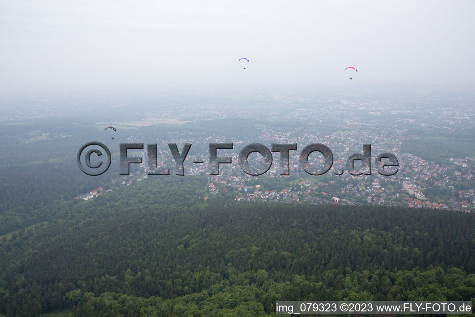 Aerial photograpy of Detmold in the state North Rhine-Westphalia, Germany