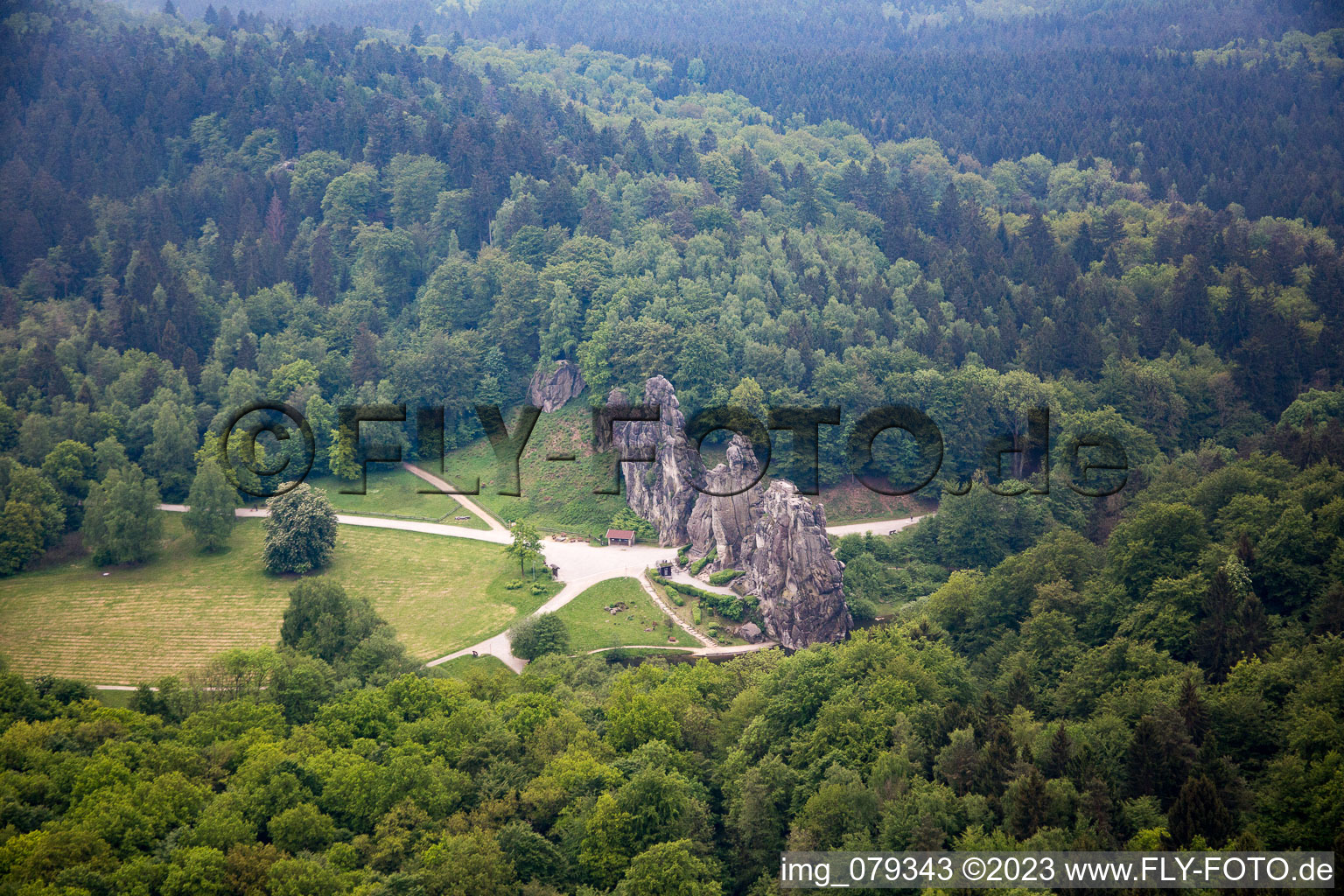 Aerial photograpy of Holzhausen in the state North Rhine-Westphalia, Germany
