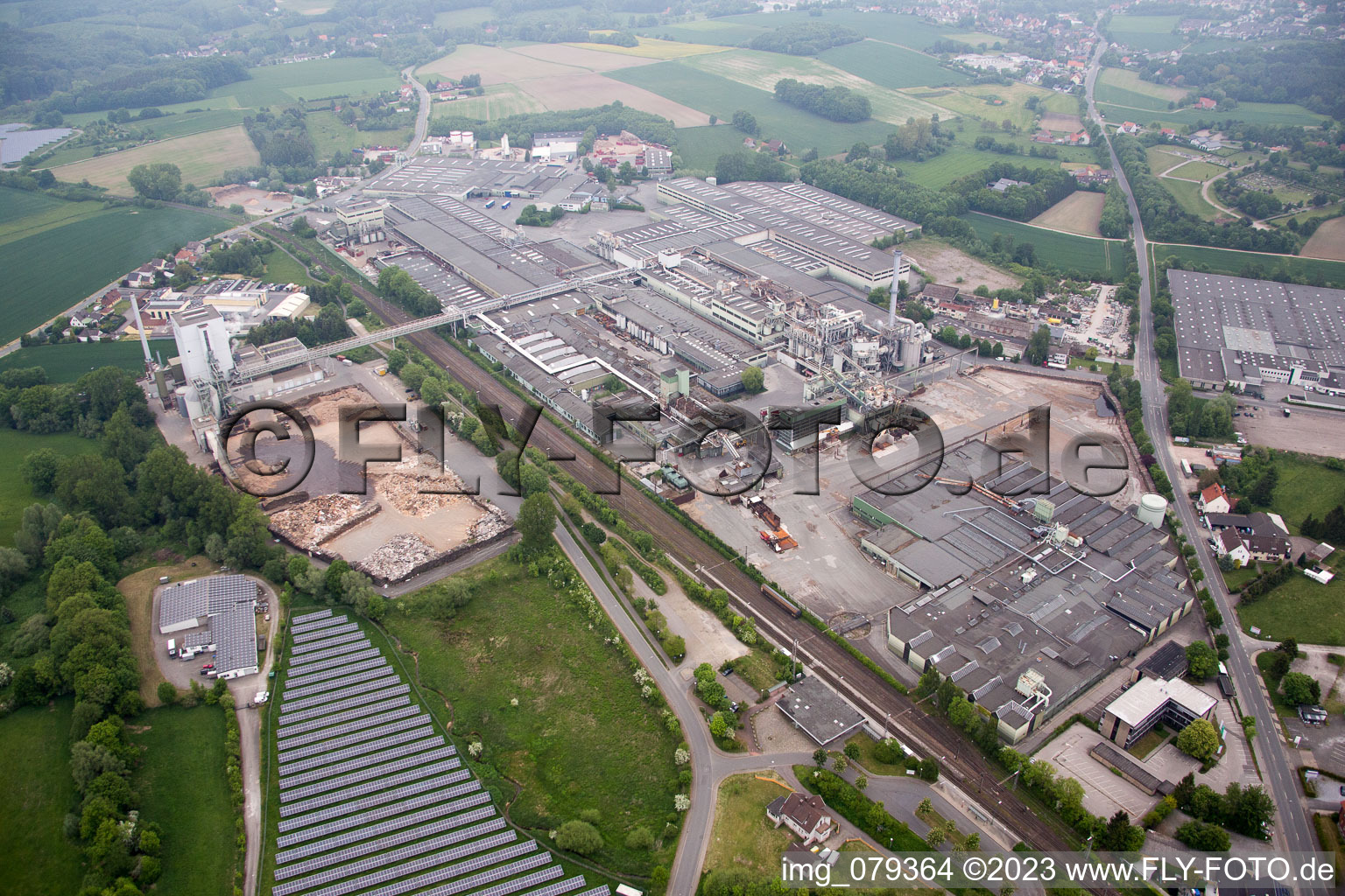 Horn-Bad Meinberg in the state North Rhine-Westphalia, Germany out of the air