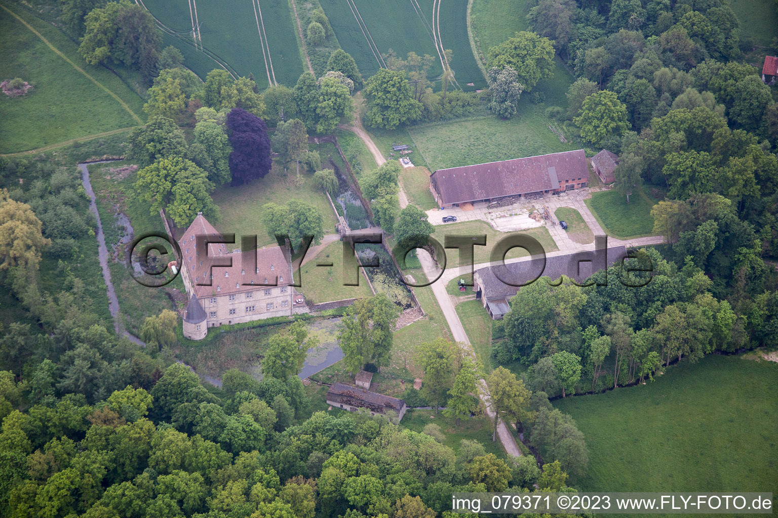Aerial photograpy of Rolfzen in the state North Rhine-Westphalia, Germany