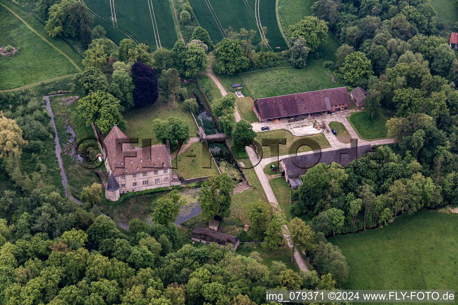 Aerial photograpy of Rolfzen in the state North Rhine-Westphalia, Germany