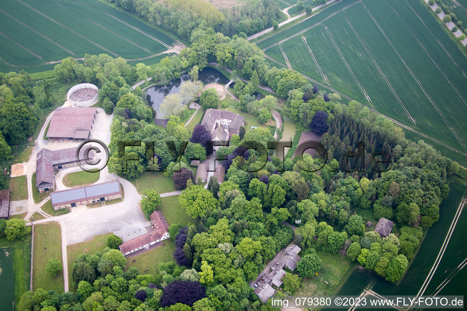 Aerial photograpy of Sommersell in the state North Rhine-Westphalia, Germany