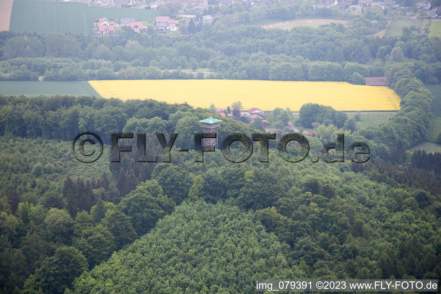 Aerial photograpy of Marienmünster in the state North Rhine-Westphalia, Germany